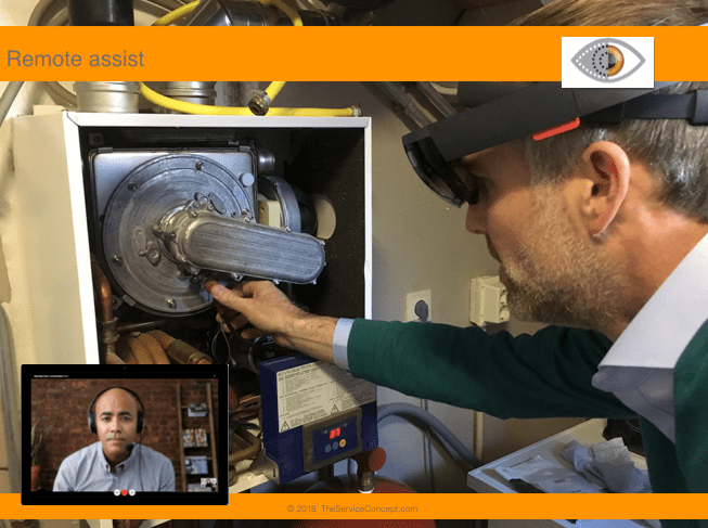 ondersteuning op afstand met virtuele toevoeging