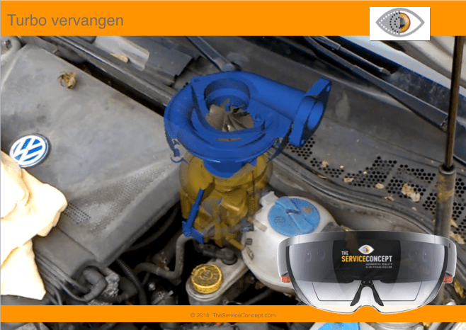 turbo vervangen met de hololens