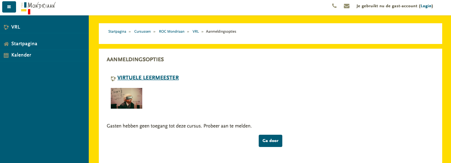 VirtueleLeermeesters en eLearning ROC Mondriaan